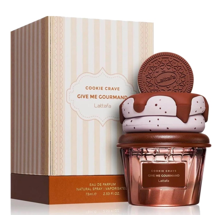 Profumo Cookie Crave Give Me Gourmand Eau De Parfum Lattafa 75 ml
