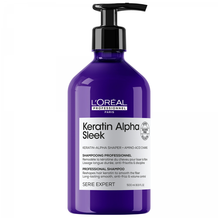 Shampoo Keratin Alpha Sleek L'Oreal Professionnel 500ml