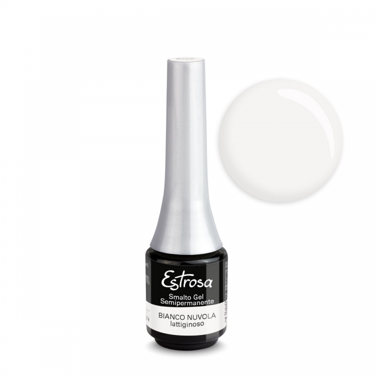 Smalto Gel Semipermanente Bianco Nuvola Lattiginoso Estrosa 7ml Art 8220