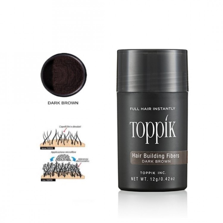 Fibre capillari densificanti Toppik 12 g dark brown