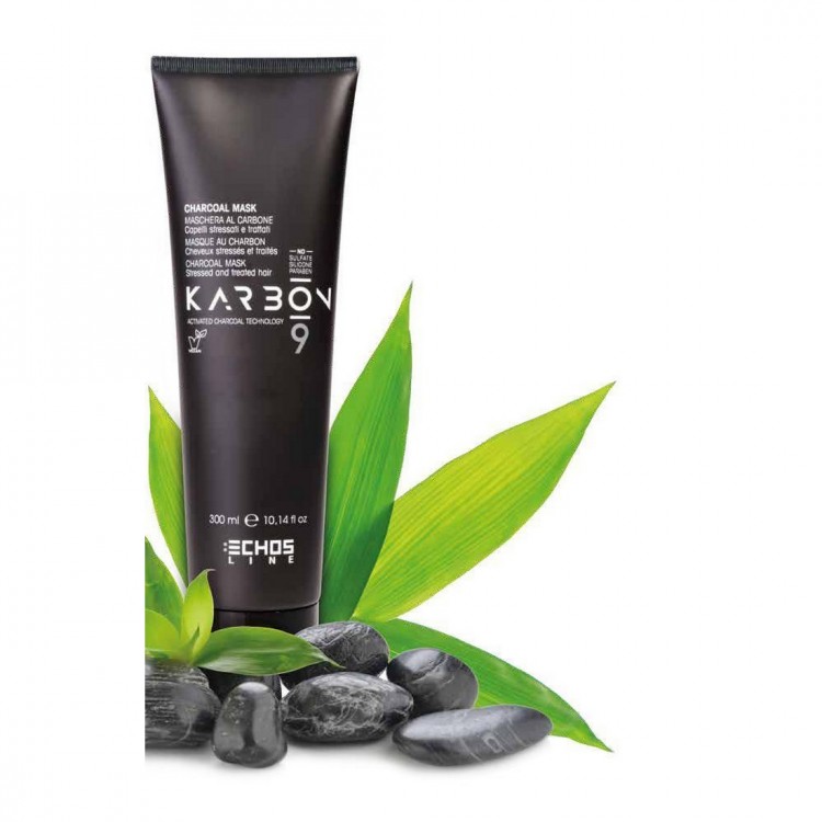 Maschera al carbone Karbon 9 Echos Line 300 ml