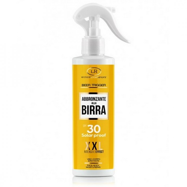 Emulsione spray abbronzante alla birra Beer Trigger spf 30